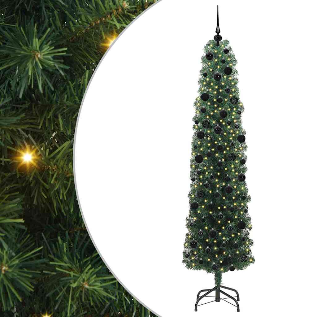Albero di Natale artificiale con 300 LED Verde 240 cm