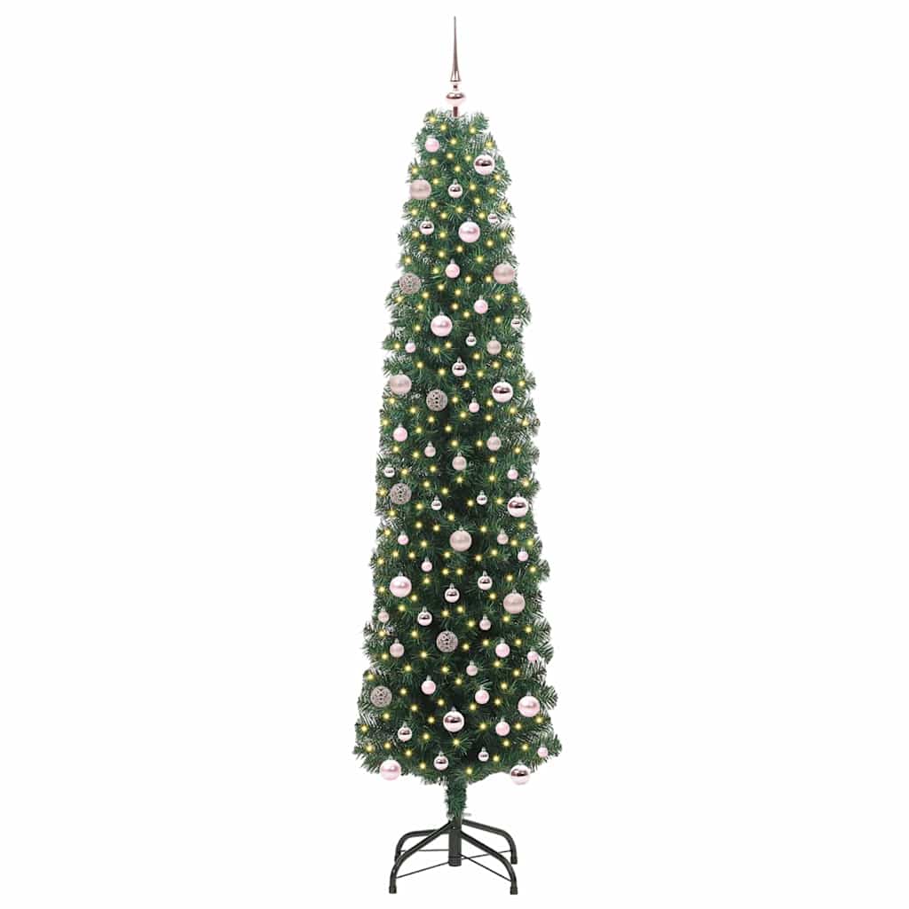 Albero di Natale artificiale con 300 LED Verde 240 cm