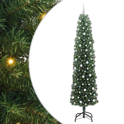 Albero di Natale artificiale con 300 LED Verde 240 cm