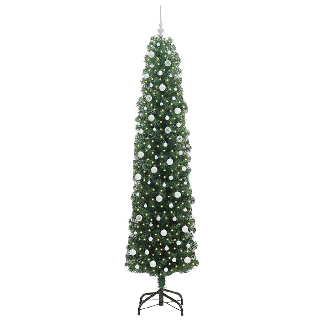 Albero di Natale artificiale con 300 LED Verde 240 cm