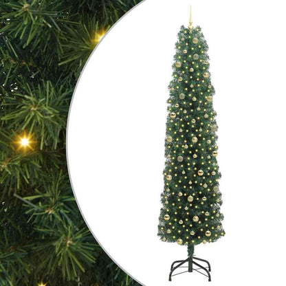Albero di Natale artificiale con 300 LED Verde 240 cm