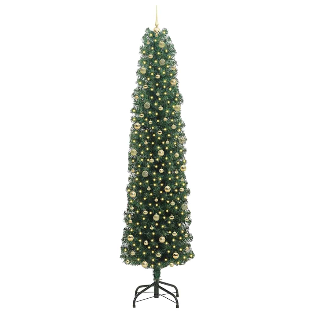 Albero di Natale artificiale con 300 LED Verde 240 cm