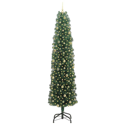 Albero di Natale artificiale con 300 LED Verde 240 cm