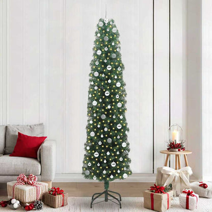 Albero di Natale artificiale con 300 LED Verde 240 cm