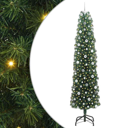 Albero di Natale artificiale con 300 LED Verde 240 cm
