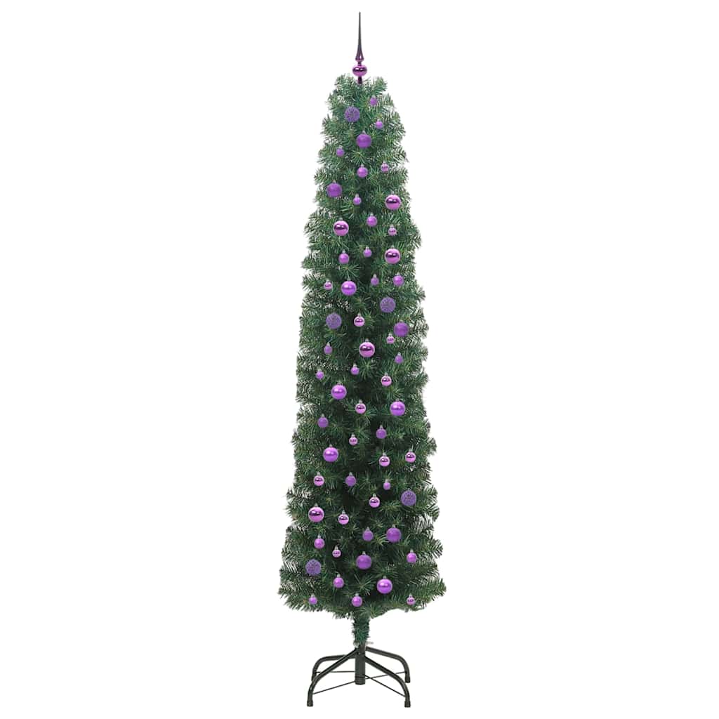 Albero di Natale artificiale con 300 LED Verde 240 cm | homemem39