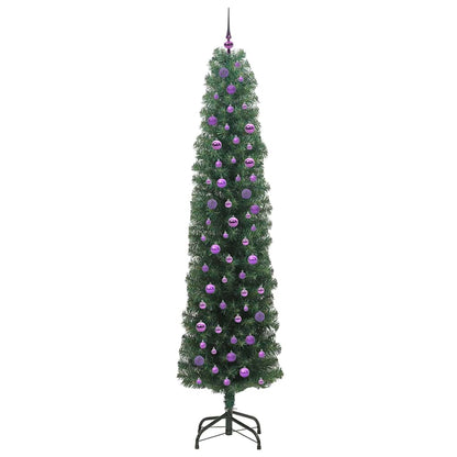 Albero di Natale artificiale con 300 LED Verde 240 cm | homemem39