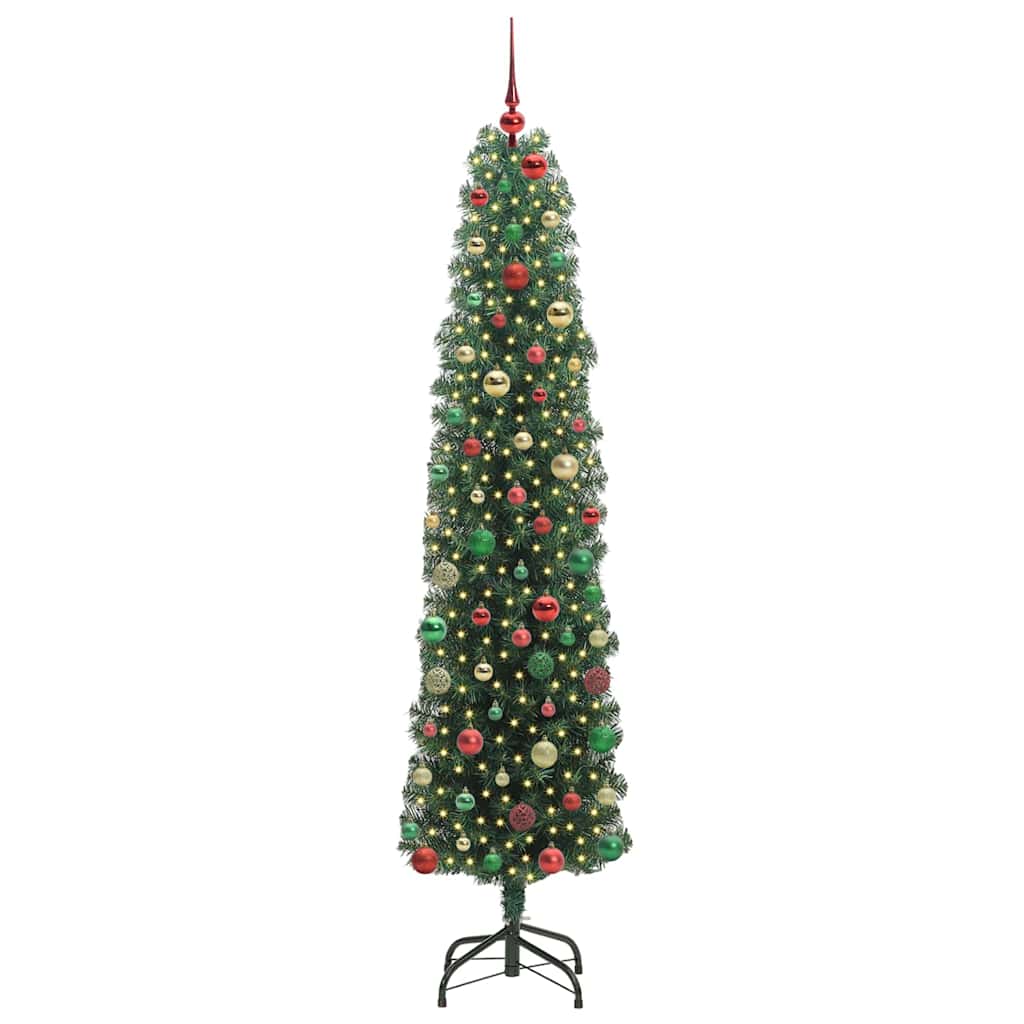 Albero di Natale artificiale con 300 LED Verde 240 cm