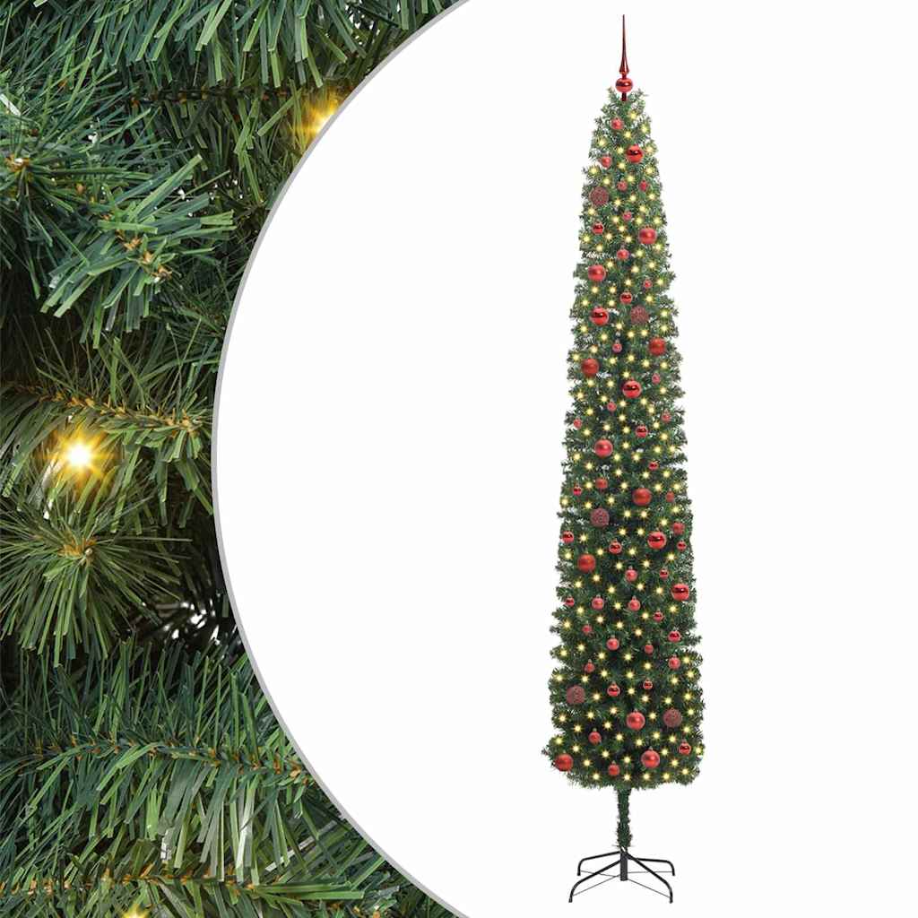 Albero di Natale artificiale con 300 LED Verde 270 cm