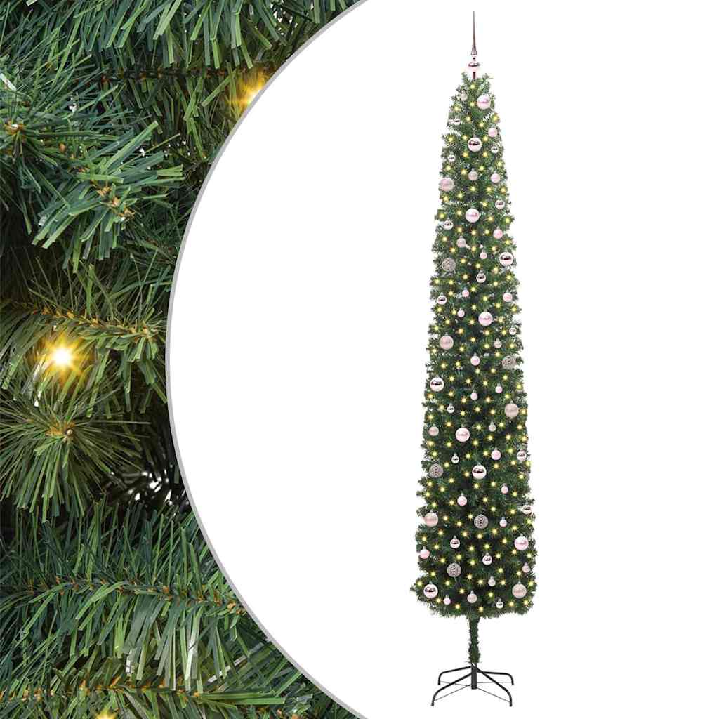 Albero di Natale artificiale con 300 LED Verde 270 cm