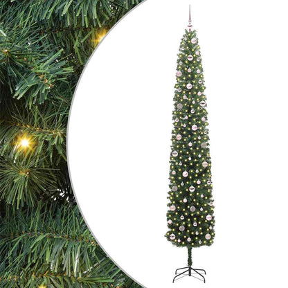 Albero di Natale artificiale con 300 LED Verde 270 cm