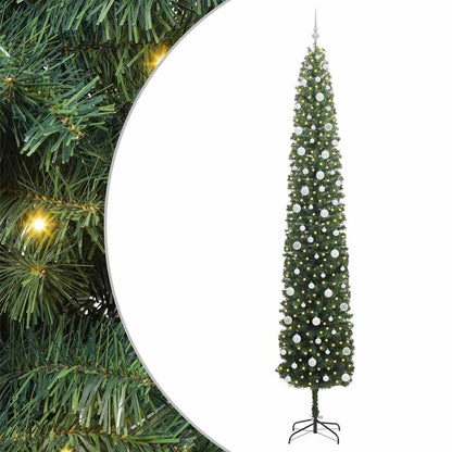 Albero di Natale artificiale con 300 LED Verde 270 cm