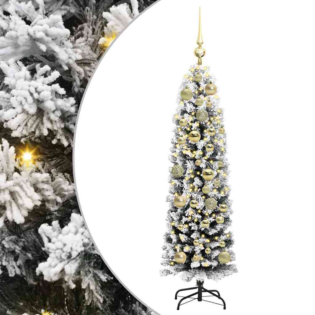 Albero di Natale artificiale con 150 LED Verde 120 cm