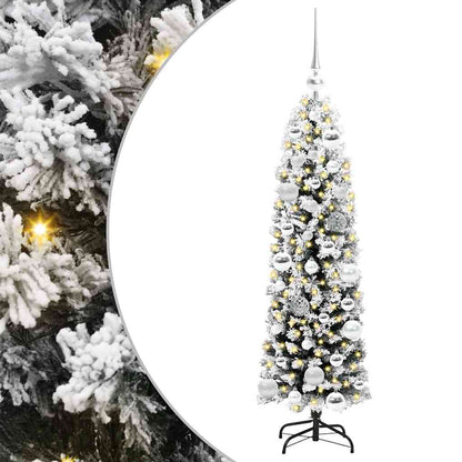 Albero di Natale artificiale con 150 LED Verde 120 cm