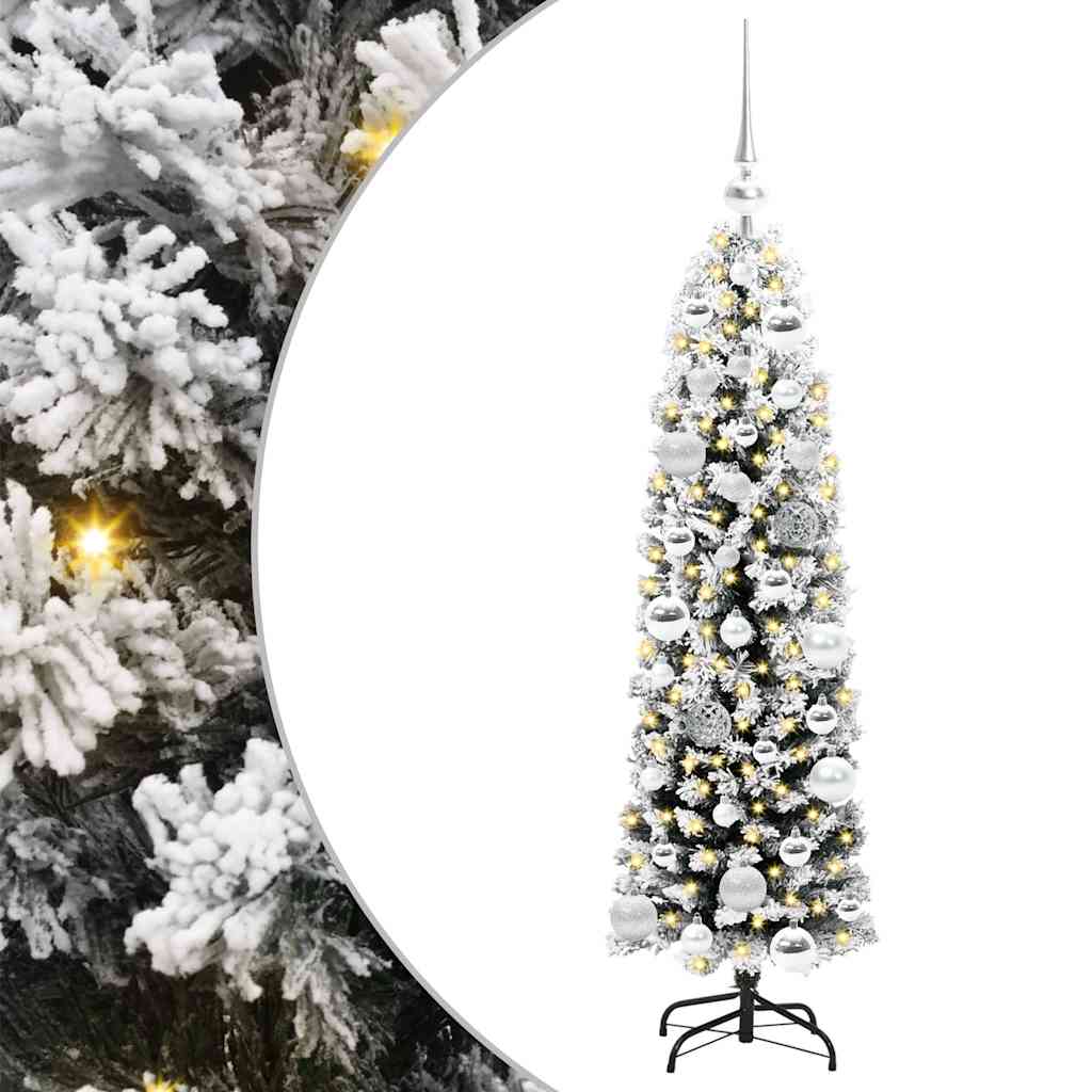 Albero di Natale artificiale con 150 LED Verde 120 cm