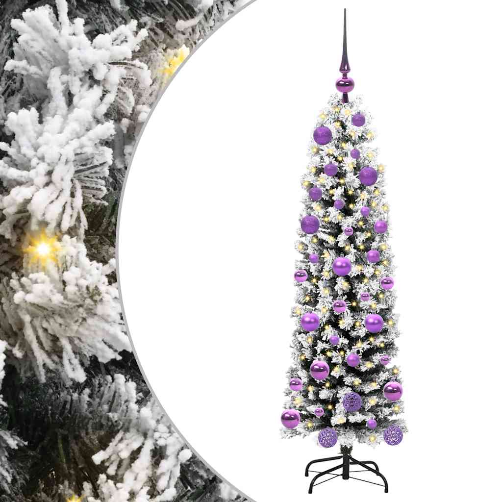 Albero di Natale artificiale con 150 LED Verde 120 cm