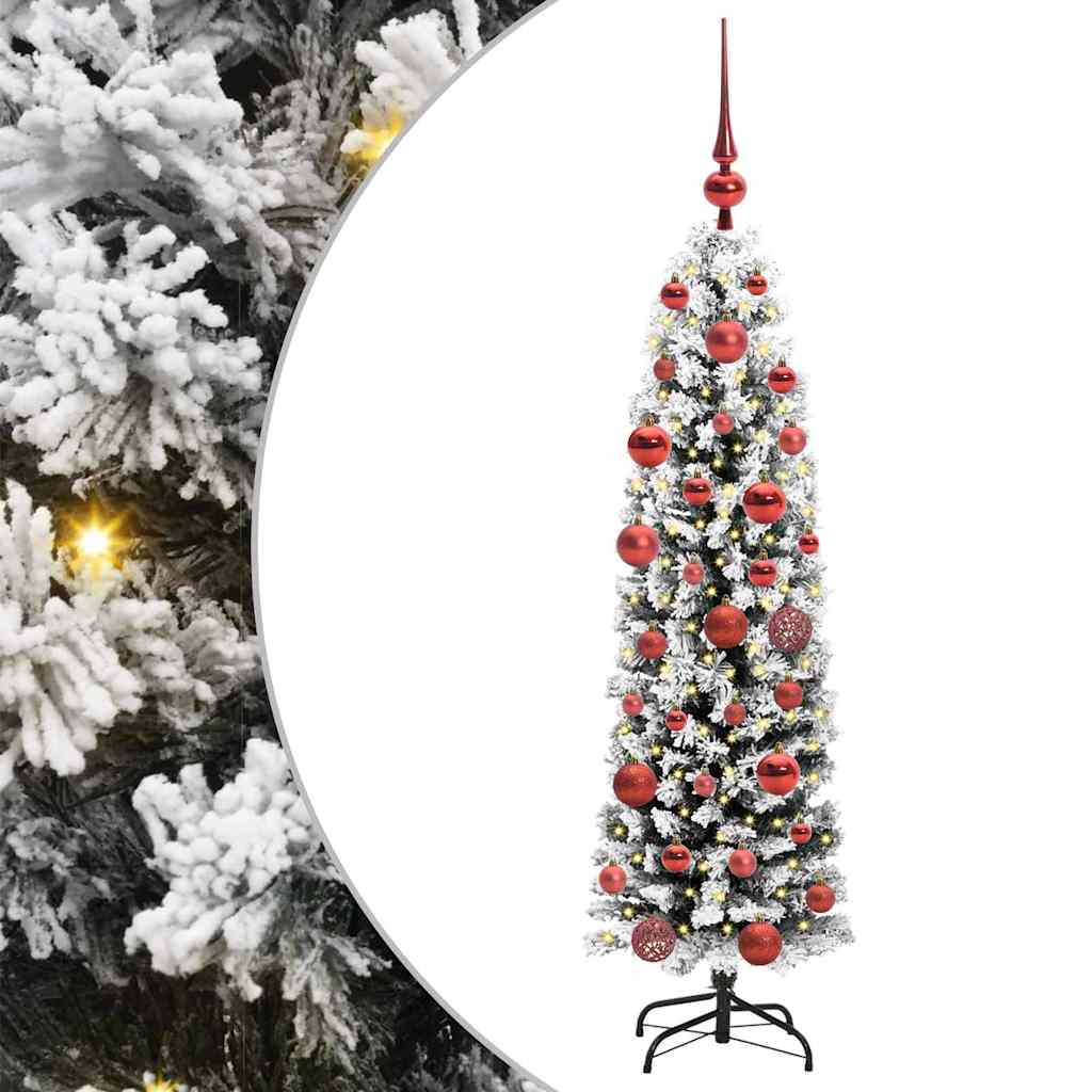 Albero di Natale artificiale con 150 LED Verde 150 cm
