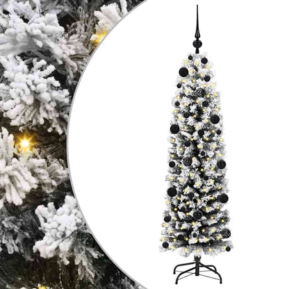 Albero di Natale artificiale con 150 LED Verde 150 cm