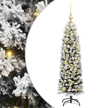 Albero di Natale artificiale con 150 LED Verde 150 cm