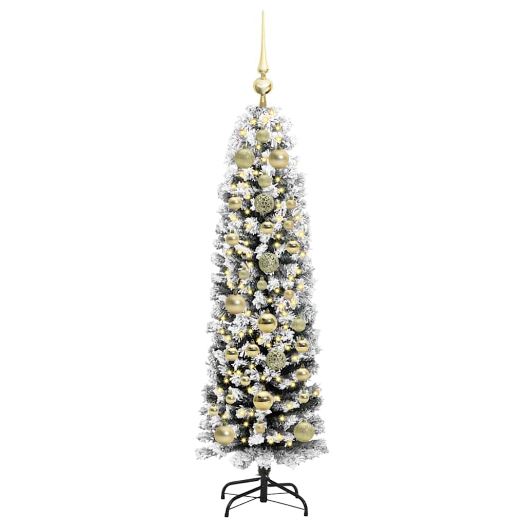 Albero di Natale artificiale con 150 LED Verde 150 cm