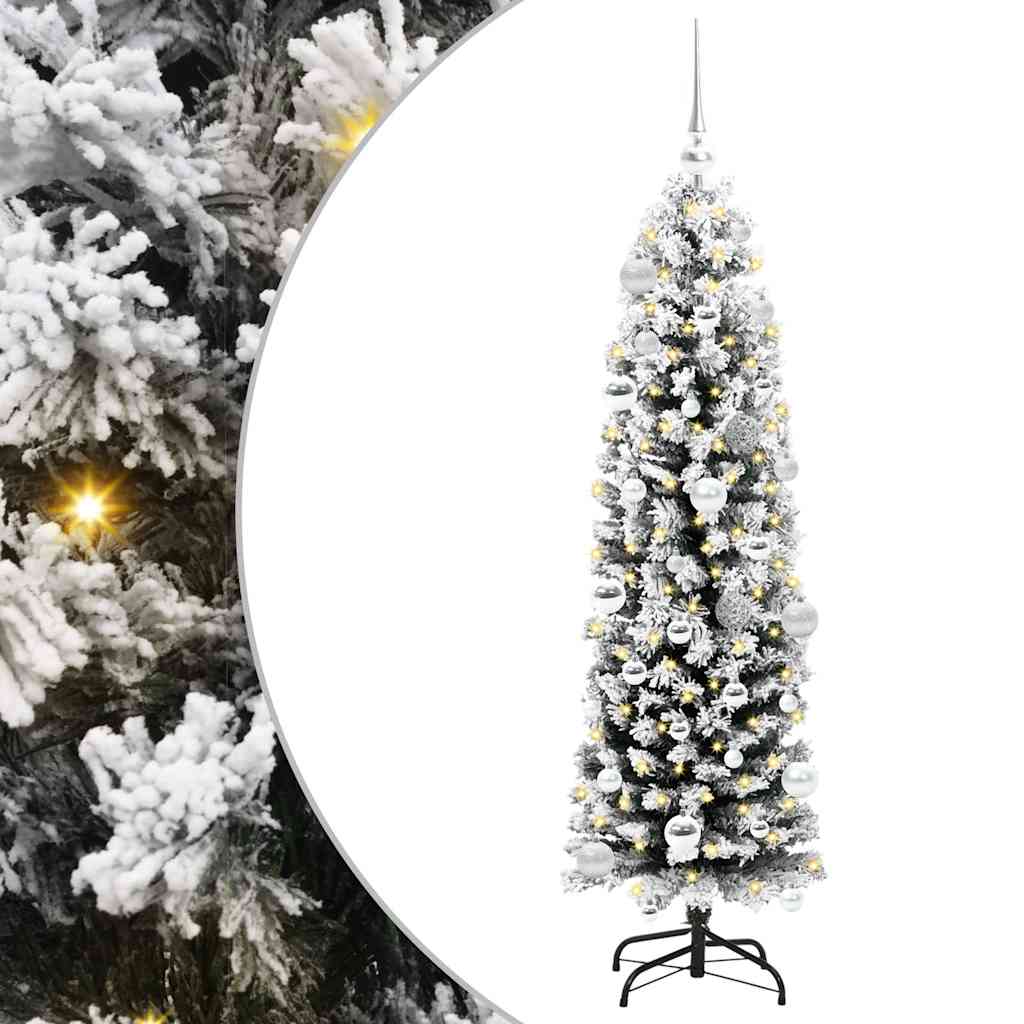 Albero di Natale artificiale con 150 LED Verde 150 cm