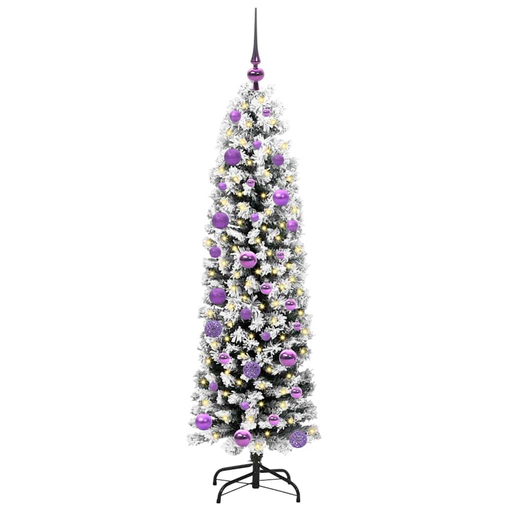 Albero di Natale artificiale con 150 LED Verde 150 cm