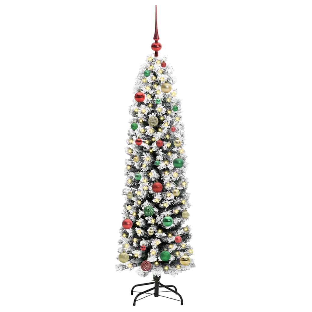 Albero di Natale artificiale con 150 LED Verde 150 cm