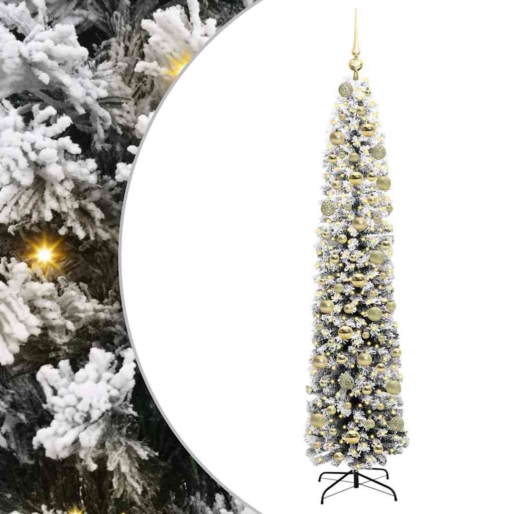 Albero di Natale artificiale con 300 LED Verde 180 cm