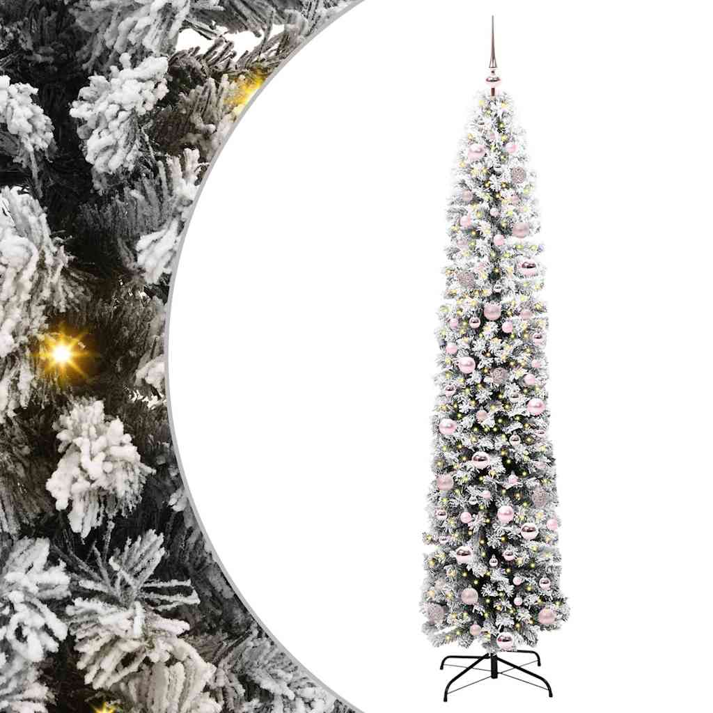Albero di Natale artificiale con 300 LED Verde 210 cm