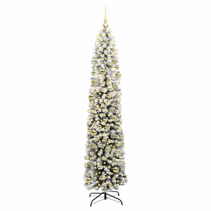 Albero di Natale artificiale con 300 LED Verde 210 cm
