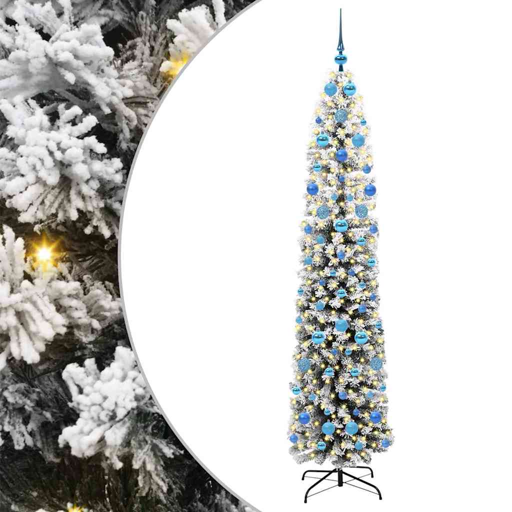 Albero di Natale artificiale con 300 LED Verde 210 cm