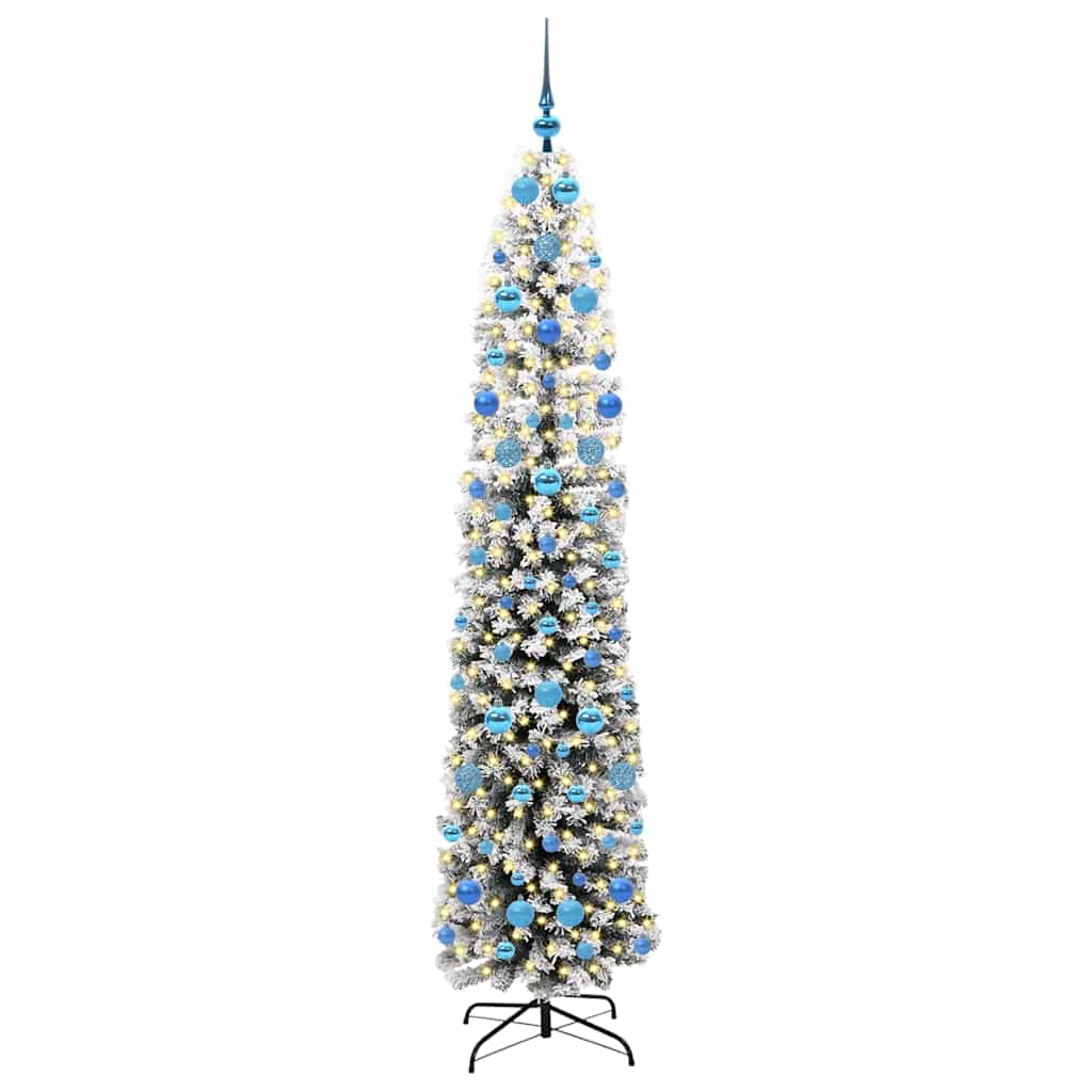 Albero di Natale artificiale con 300 LED Verde 210 cm