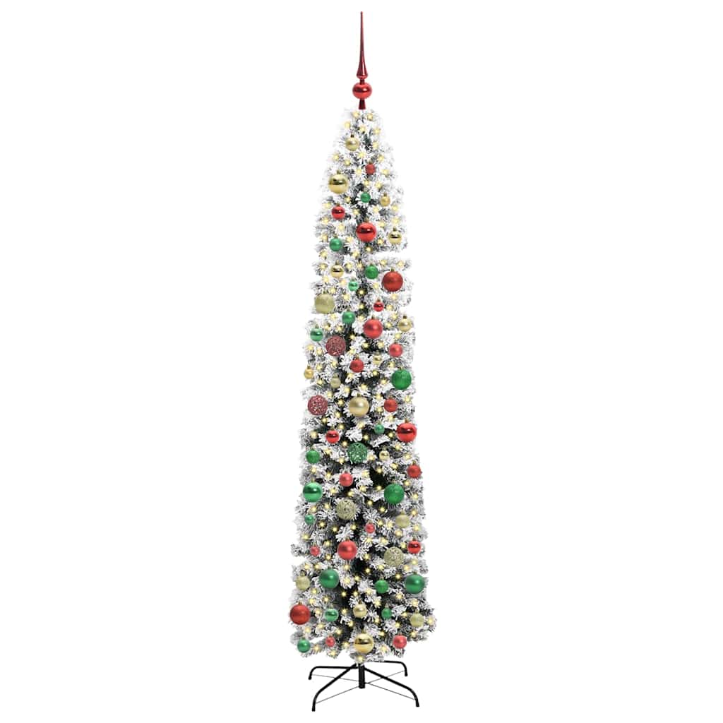 Albero di Natale artificiale con 300 LED Verde 210 cm