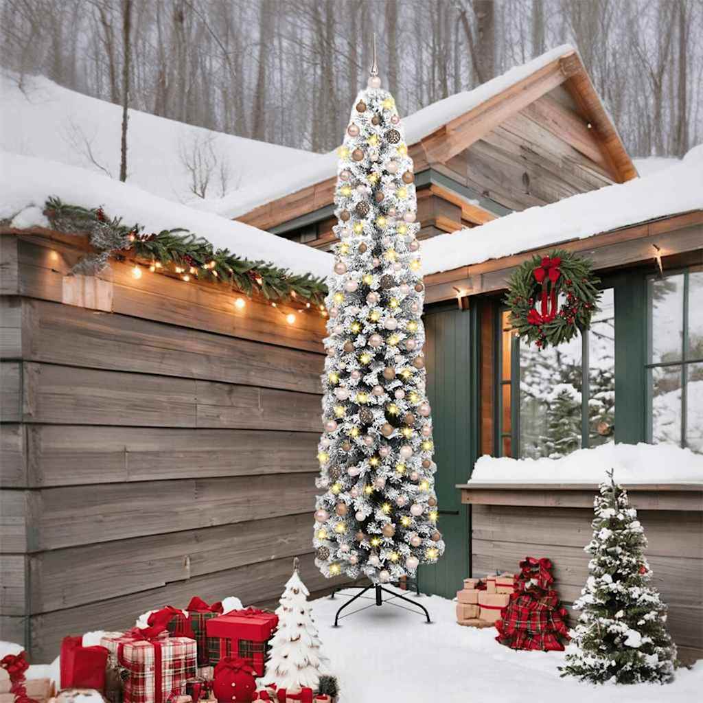 Albero di Natale artificiale con 300 LED Verde 240 cm