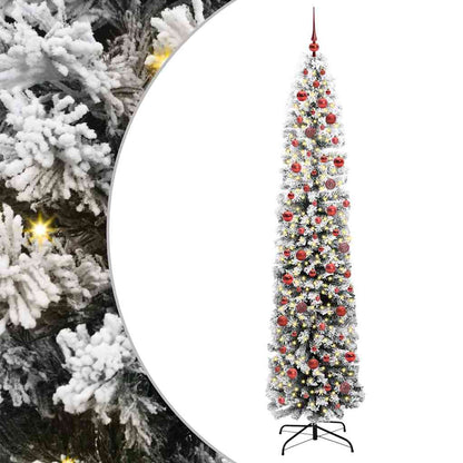 Albero di Natale artificiale con 300 LED Verde 240 cm
