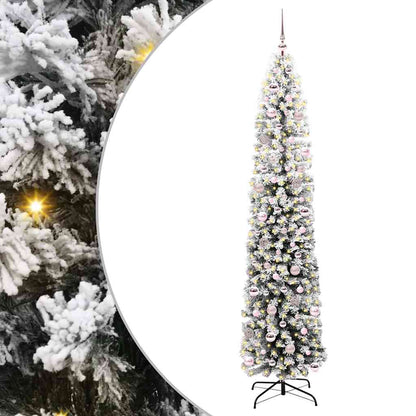 Albero di Natale artificiale con 300 LED Verde 240 cm