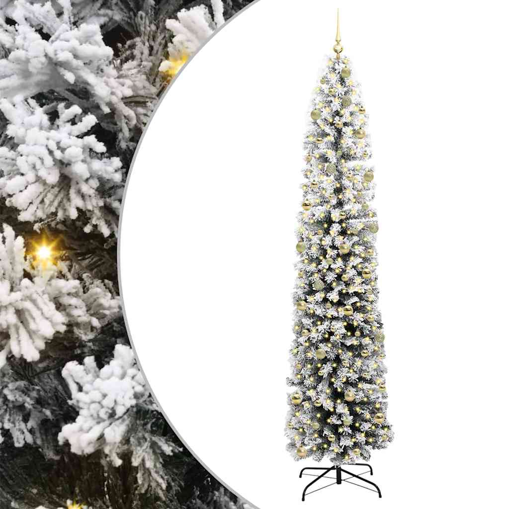 Albero di Natale artificiale con 300 LED Verde 240 cm