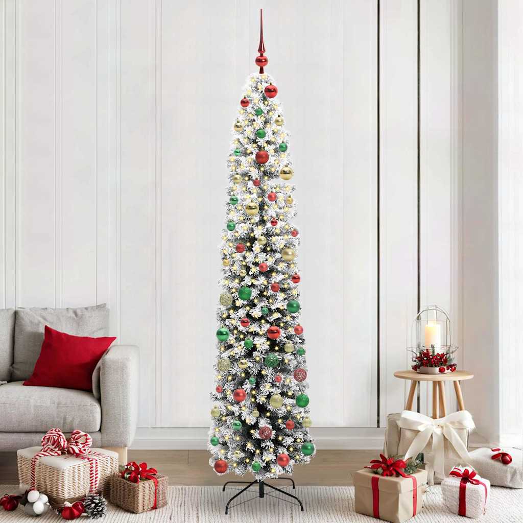 Albero di Natale artificiale con 300 LED Verde 240 cm