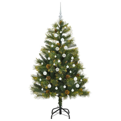 Albero di Natale artificiale pieghevole con coni Verde 150 cm