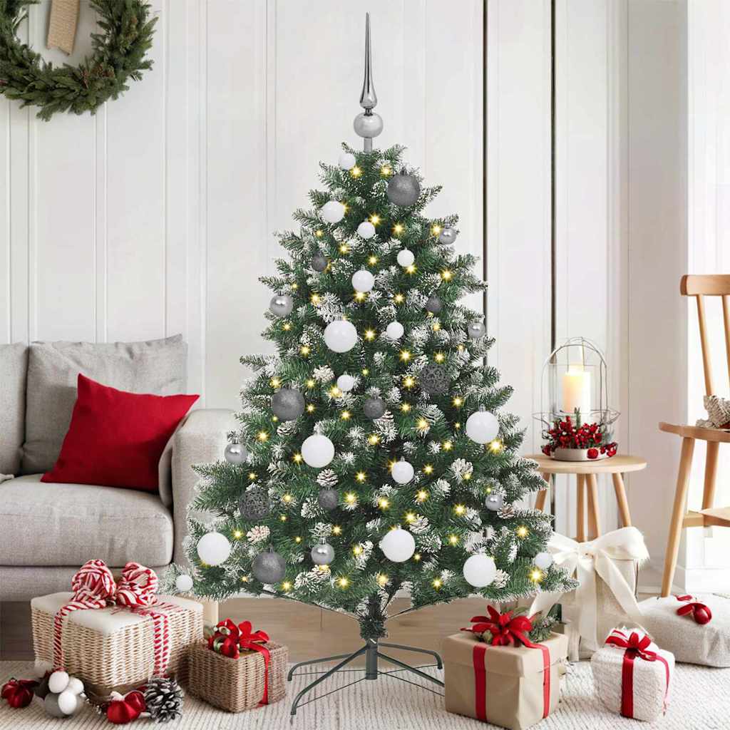 Albero di Natale artificiale con 150 LED Verde 85 x 85 x 120 cm