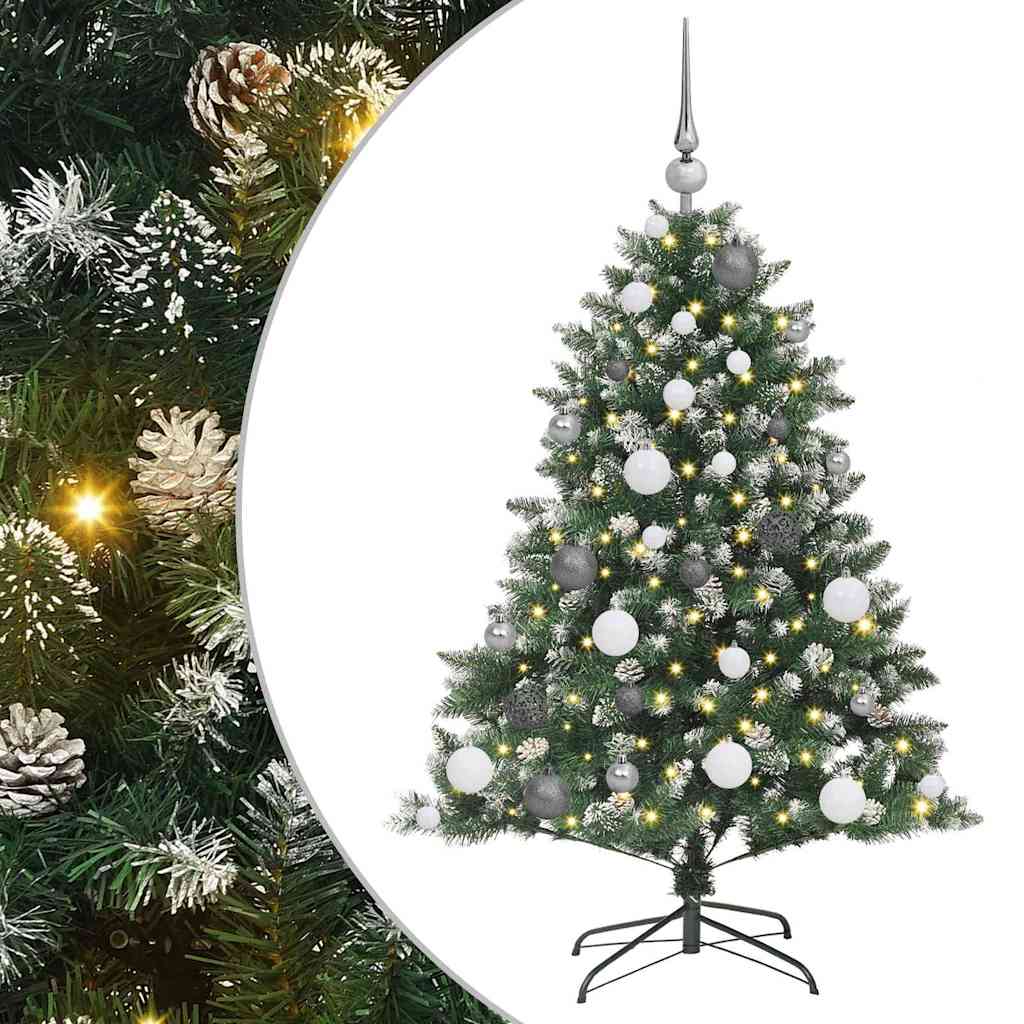 Albero di Natale artificiale con 150 LED Verde 85 x 85 x 120 cm