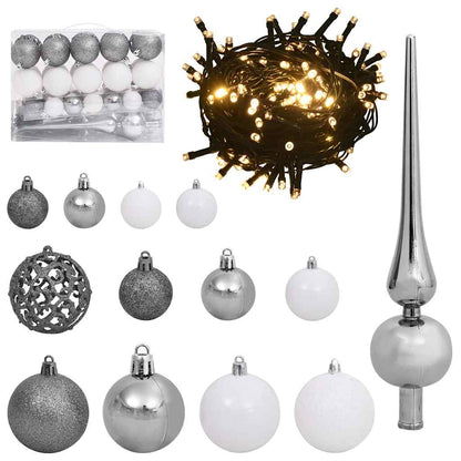 Albero di Natale artificiale con 150 LED Verde 85 x 85 x 120 cm