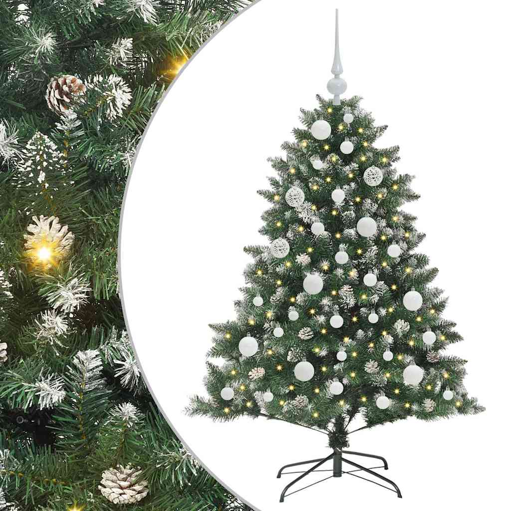 Albero di Natale artificiale con 150 LED Verde 85 x 85 x 120 cm