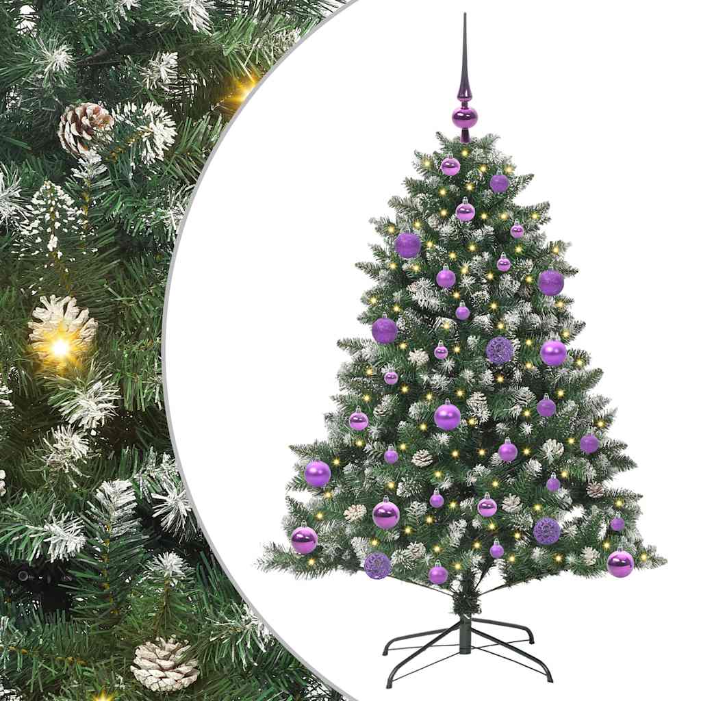 Albero di Natale artificiale con 150 LED Verde 85 x 85 x 120 cm