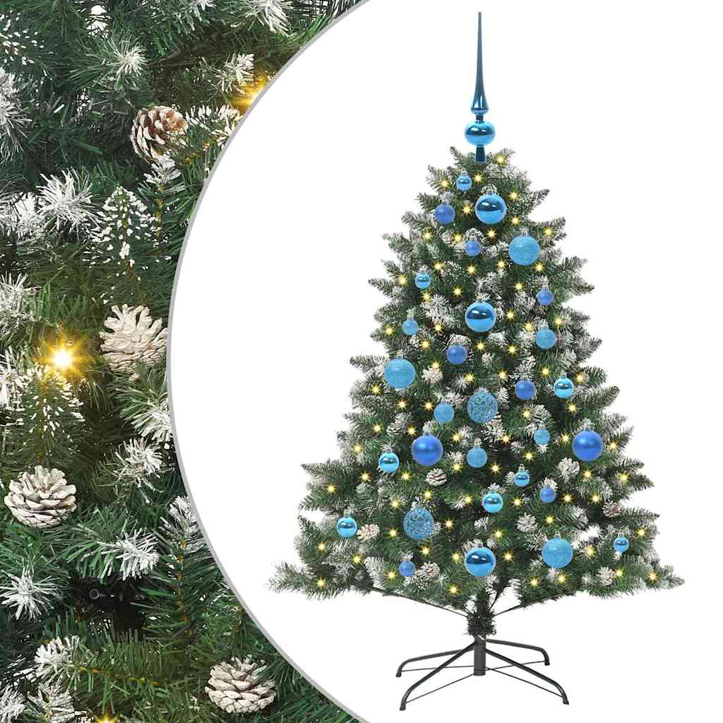 Albero di Natale artificiale con 150 LED Verde 85 x 85 x 120 cm