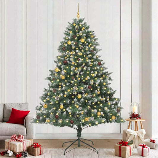 Albero di Natale artificiale con 300 LED Verde 240 cm