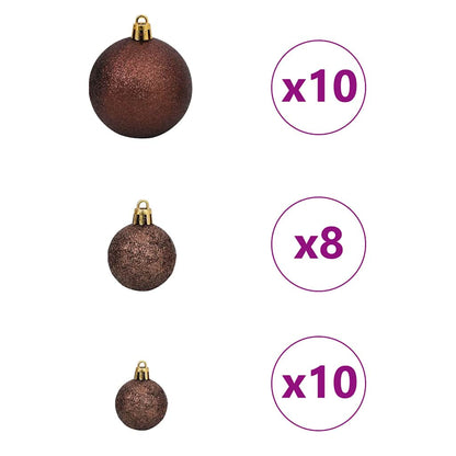 Albero di Natale Artificiale Sottile Verde e Bianco 210 cm | homemem39