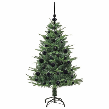 Albero di Natale artificiale preilluminato con set di palline