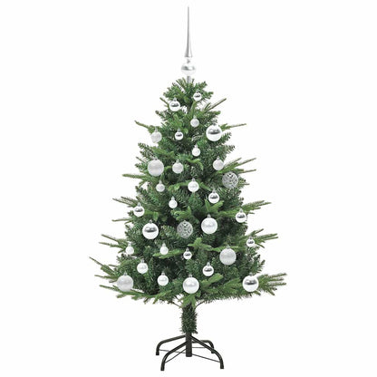Albero di Natale artificiale preilluminato con set di palline