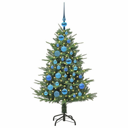 Albero di Natale artificiale preilluminato con set di palline